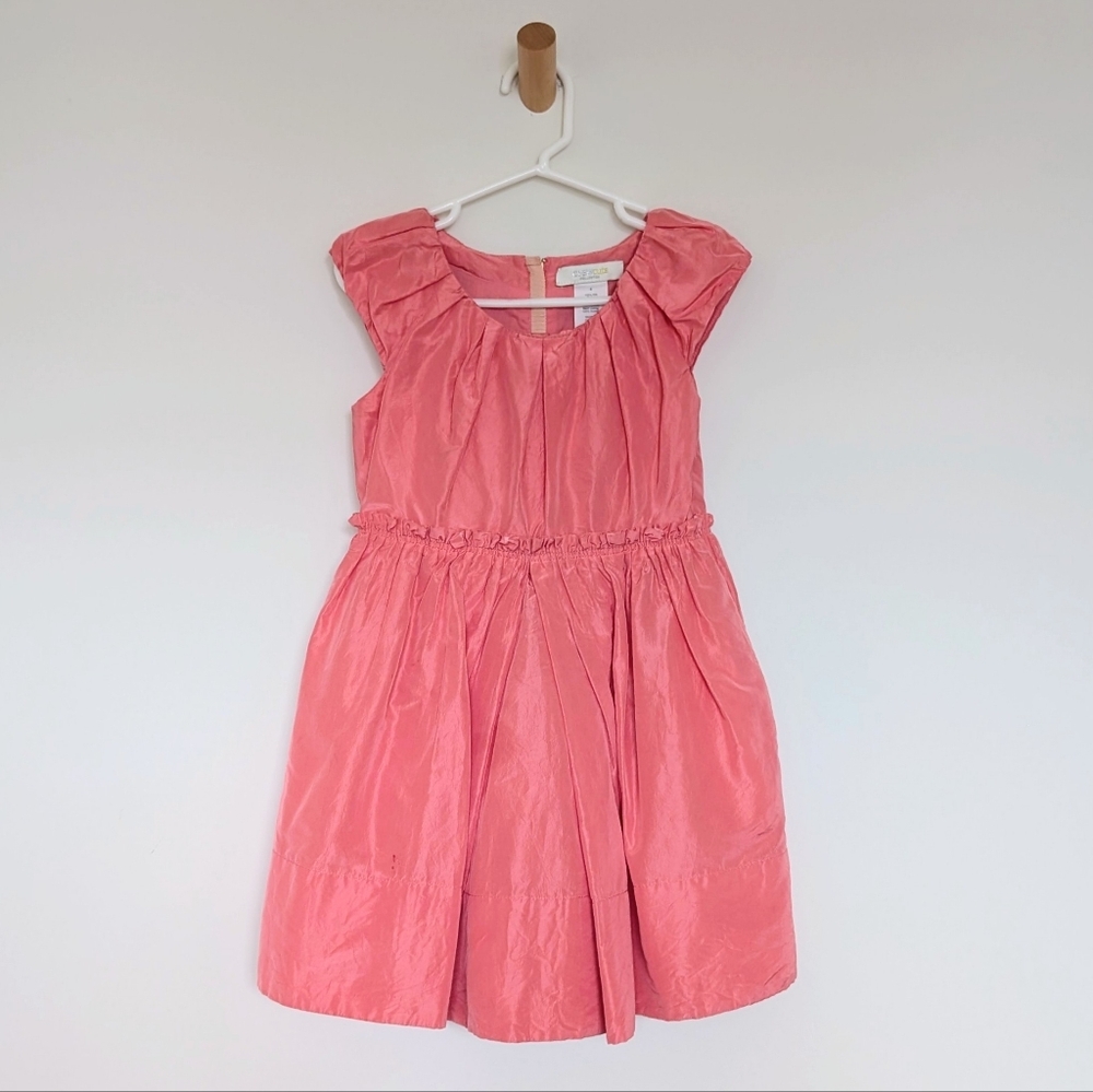 Crewcuts Pink Silk Sleeveless Dress - Size 4